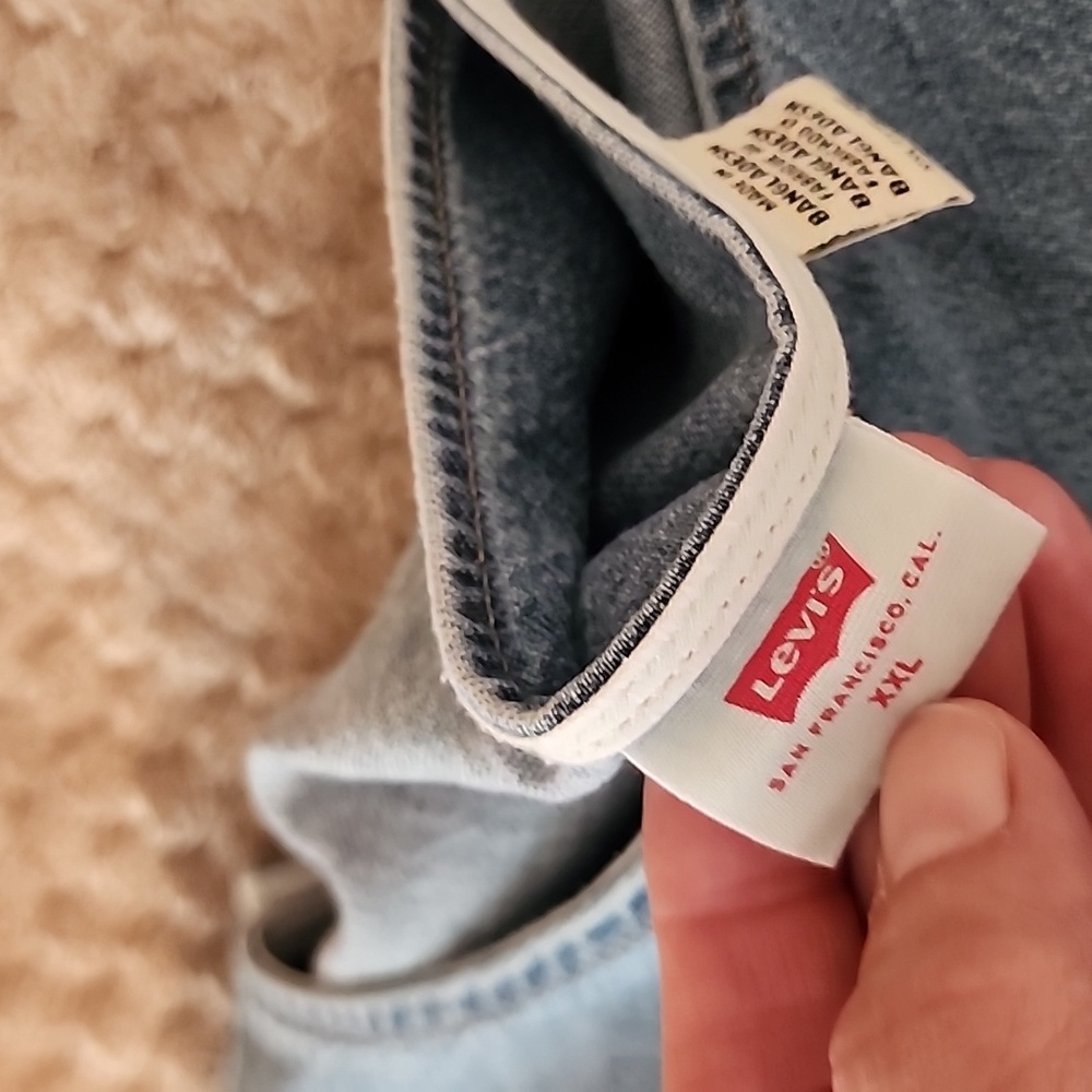 Levi's Blue Denim Button-Up Top XXL - Picture 8 of 8
